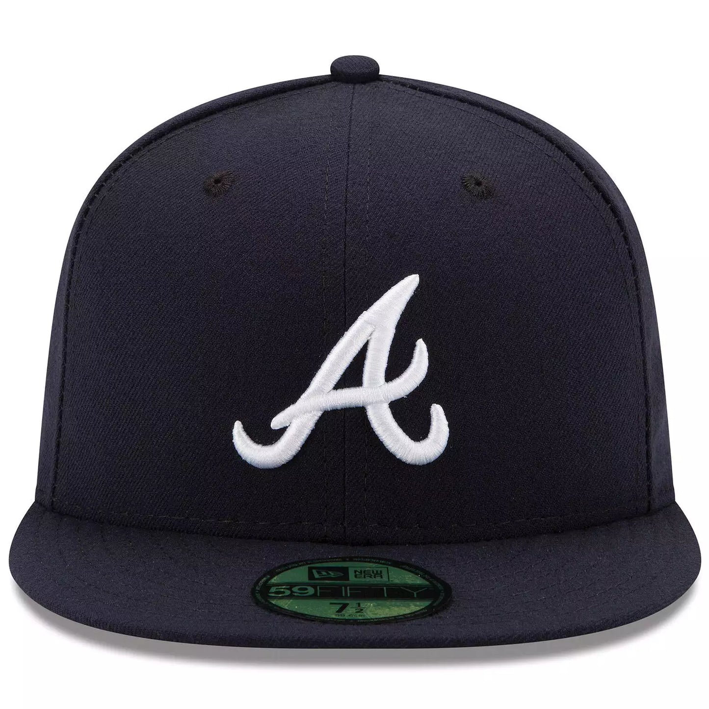 Atlanta Braves Navy New Era Road Authentic Collection On-Field 59FIFTY Fitted Hat - Size: 6 7/8