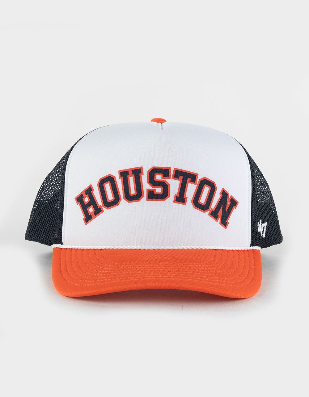 Houston Astros "HOUSTON" Cooperstown Rewind Script '47 Brand Trucker Cap/Hat