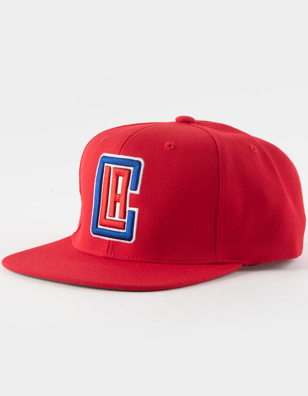 Los Angeles Clippers Team Ground Red Mitchell & Ness Snapback Cap/Hat