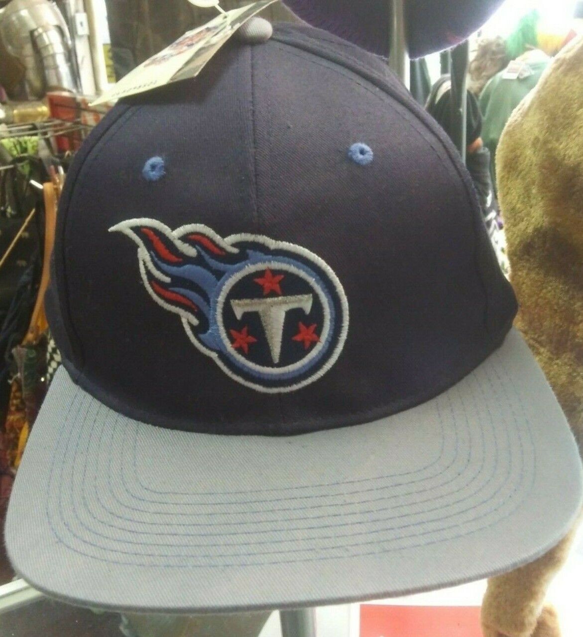 Tennessee Titans NFL Vintage Cuffed Knit Hat Navy New With 