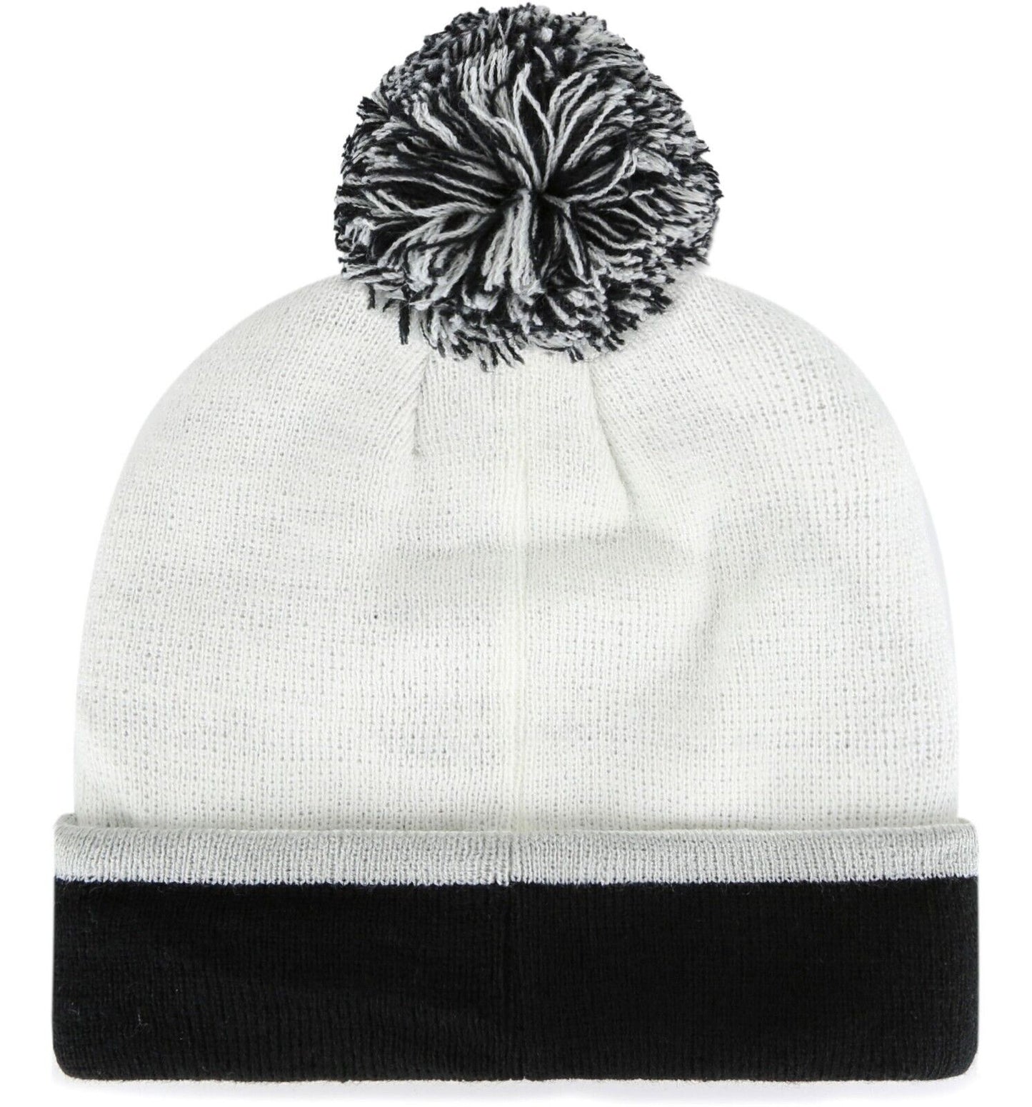 San Antonio Spurs White '47 Brand Cuffed Knit Hat w/pom