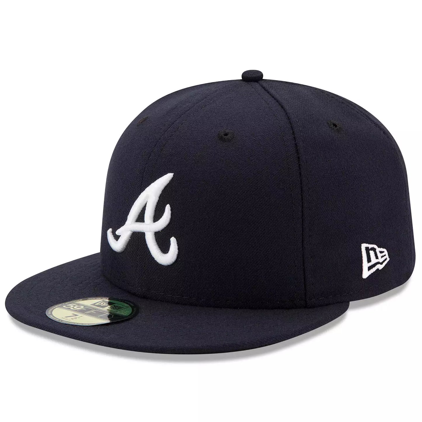 Atlanta Braves Navy New Era Road Authentic Collection On-Field 59FIFTY Fitted Hat - Size: 6 7/8