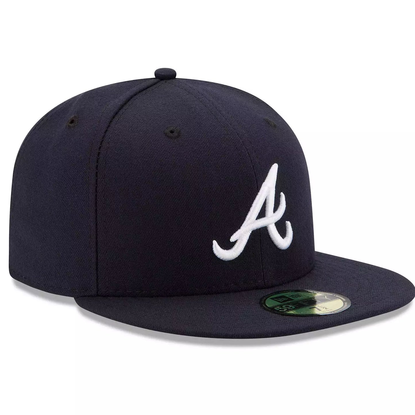 Atlanta Braves Navy New Era Road Authentic Collection On-Field 59FIFTY Fitted Hat - Size: 6 7/8