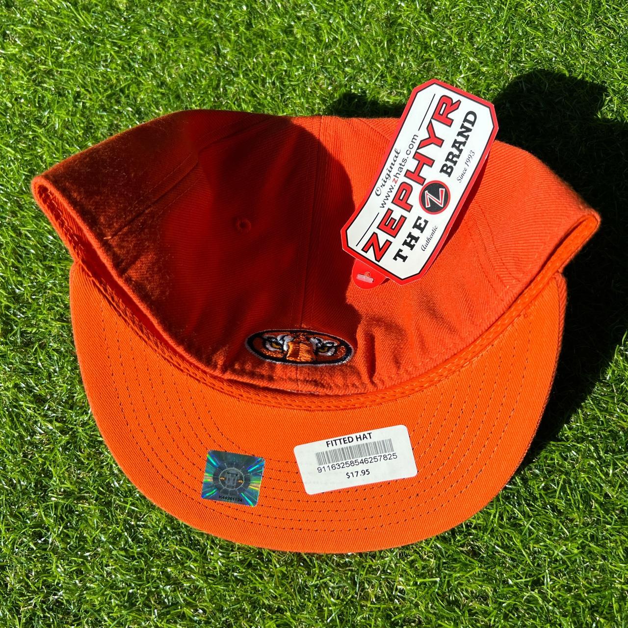 Auburn Tigers Orange Vintage Zephyr Fitted Cap/Hat - 7 1/4