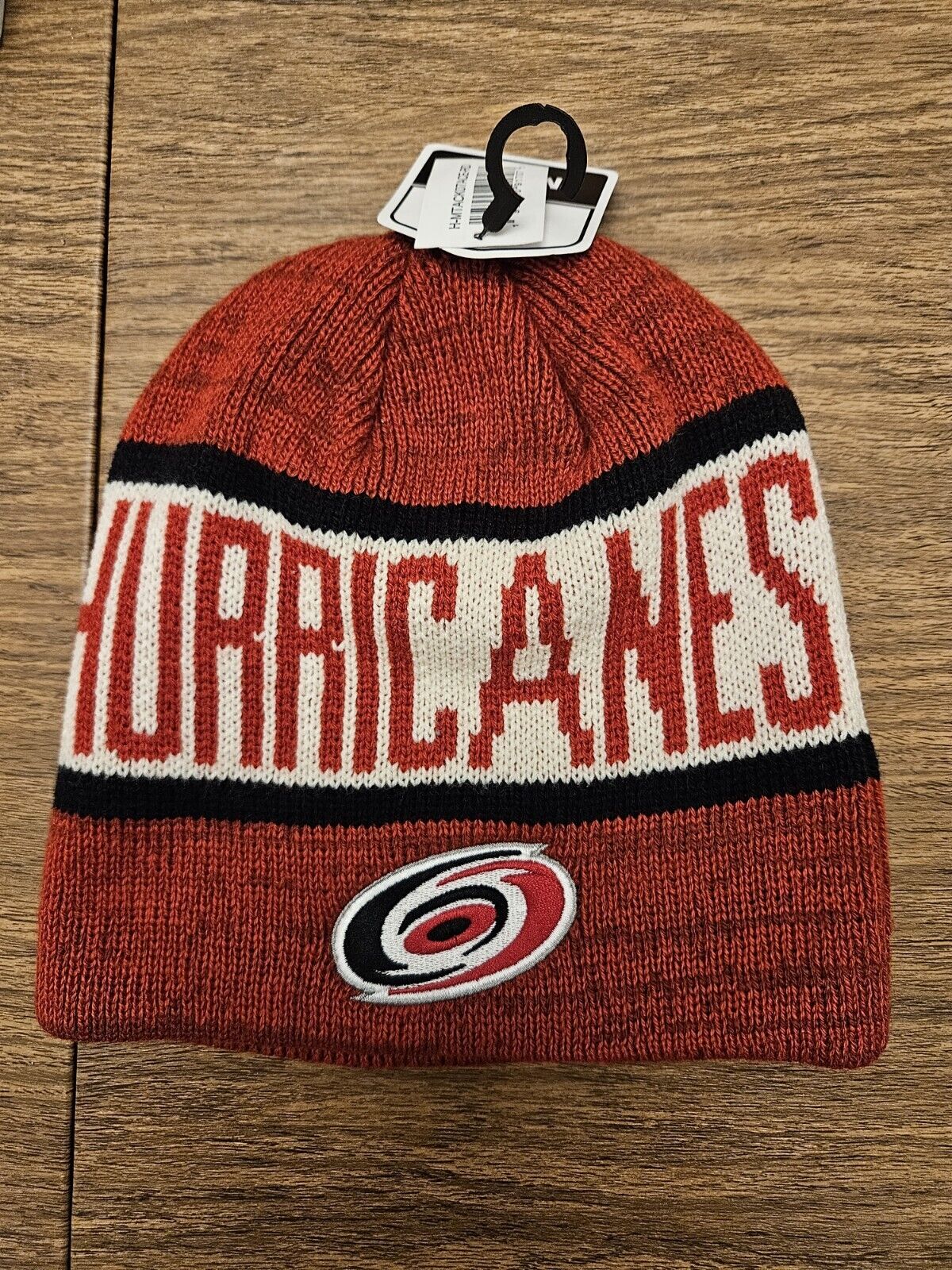 Carolina Hurricanes Team Colors Fan Favorite Cuffless Knit Beanie Hat