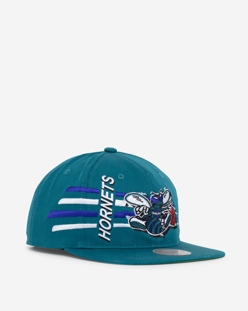 Charlotte Hornets Teal Mitchell & Ness Hardwood Classic Retro Bolt Deadstock Snapback Cap/Hat