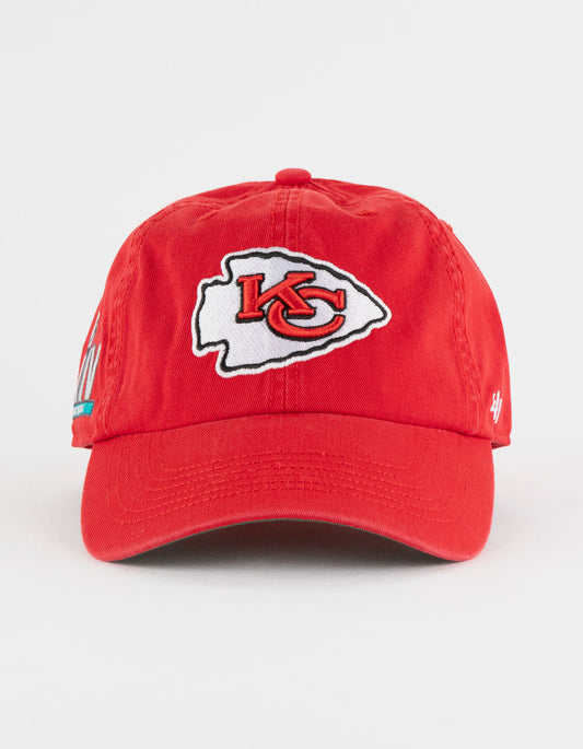 Kansas City Chiefs Red Sure Shot '47 Brand Franchise Fitted Hat - X-Large