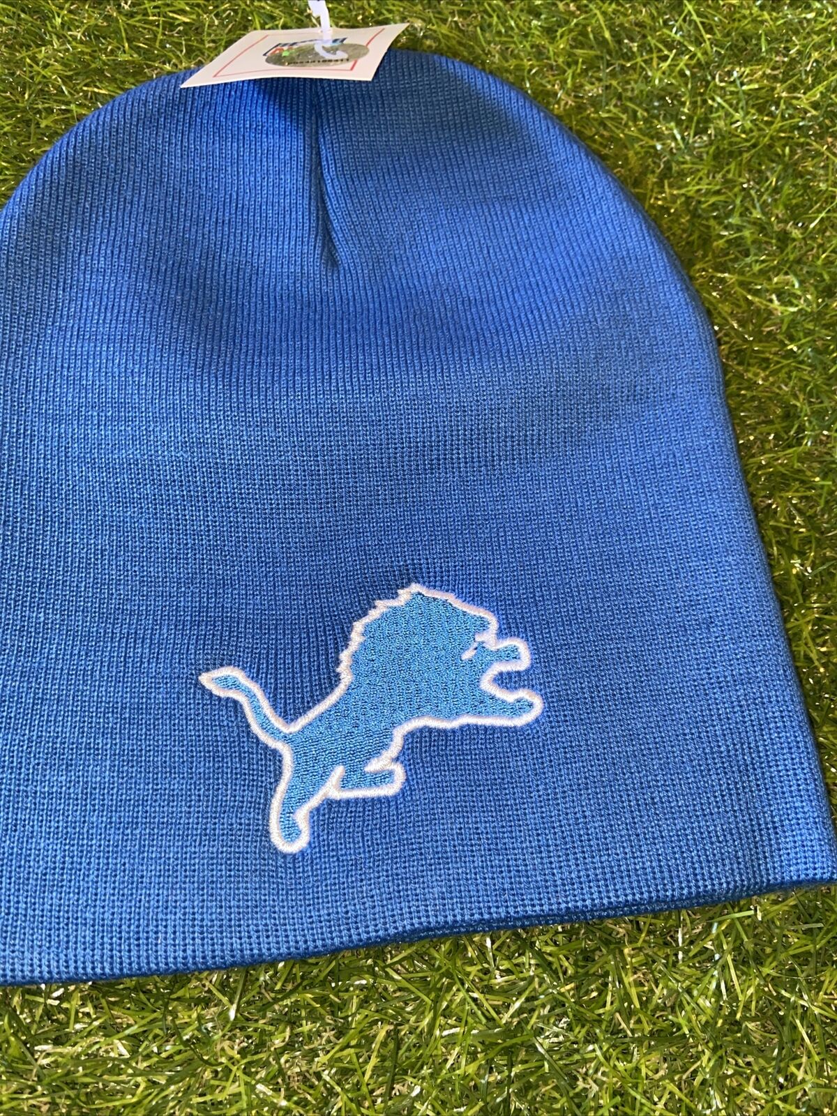 Detroit Lions Blue Vintage Team NFL Embroidered Cuffless Knit Beanie/Skull Cap