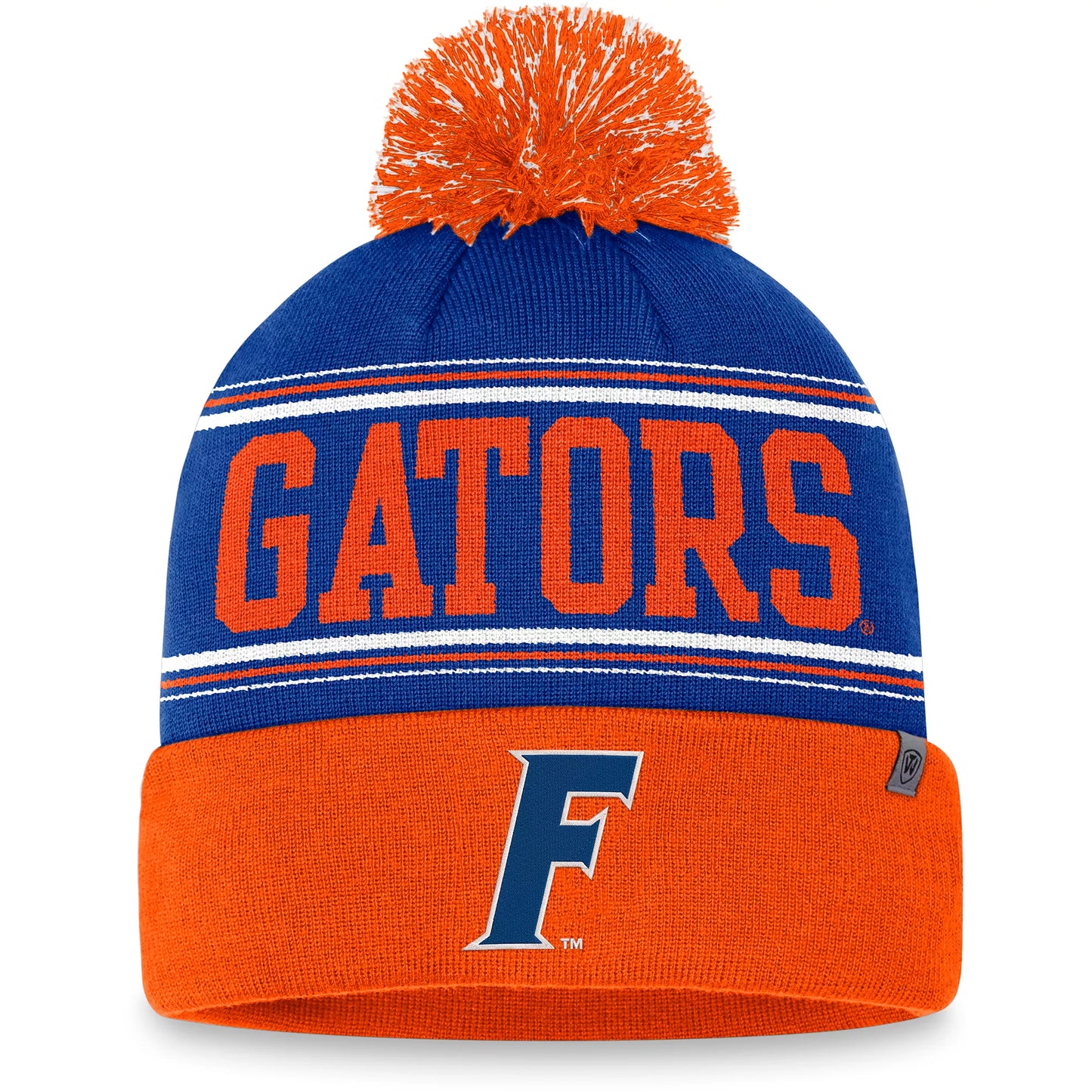 Florida Gators Blue Top of the World Draft Pom Knit Beanie Hat