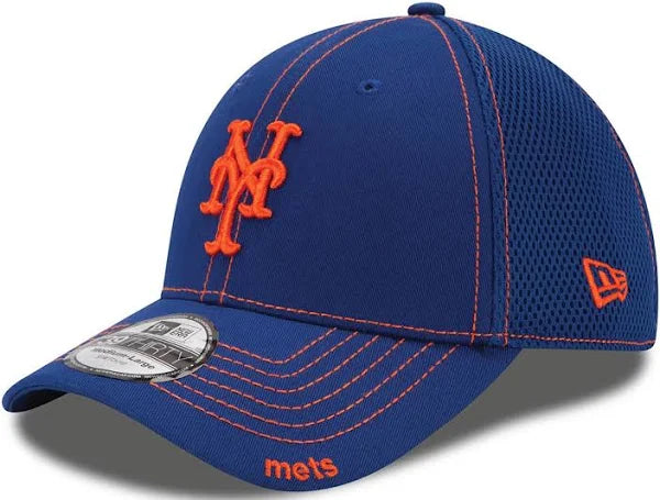 New York Mets Blue New Era 39Thirty Neo Stretch FIT Fitted Cap/Hat - Large/XL