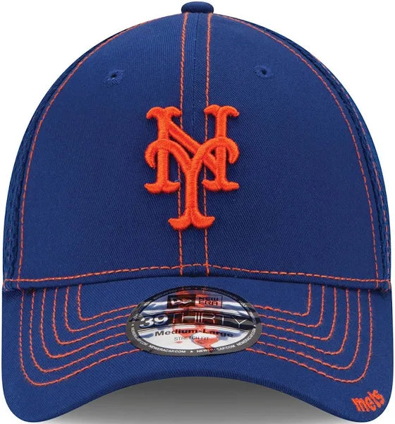 New York Mets Blue New Era 39Thirty Neo Stretch FIT Fitted Cap/Hat - Large/XL