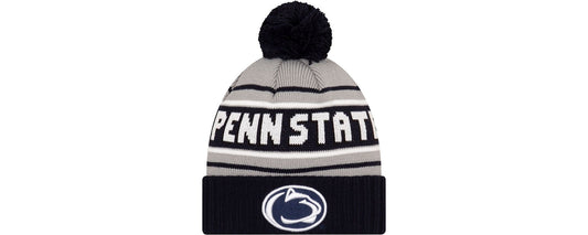 Penn State Nittany Lions Blue New Era Cheer Knit Pom Beanie