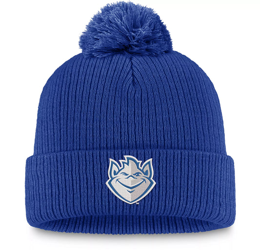 St. Louis Billikens Blue Top of the World Cuffed Pom Knit Beanie