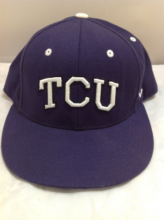 TCU Horned Frogs Purple Vintage Zephyr Fitted Cap/Hat - 7 3/8