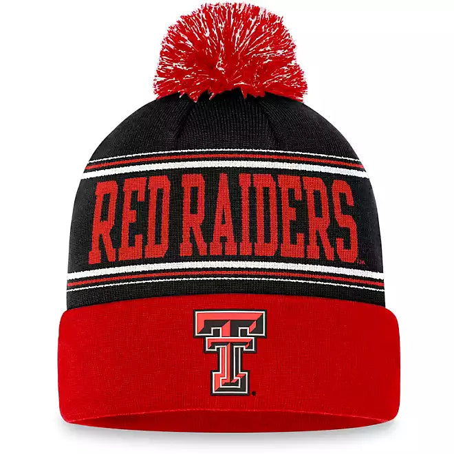 Texas Tech Red Raiders Top of the World Fashion Cuffed Pom Knit Hat