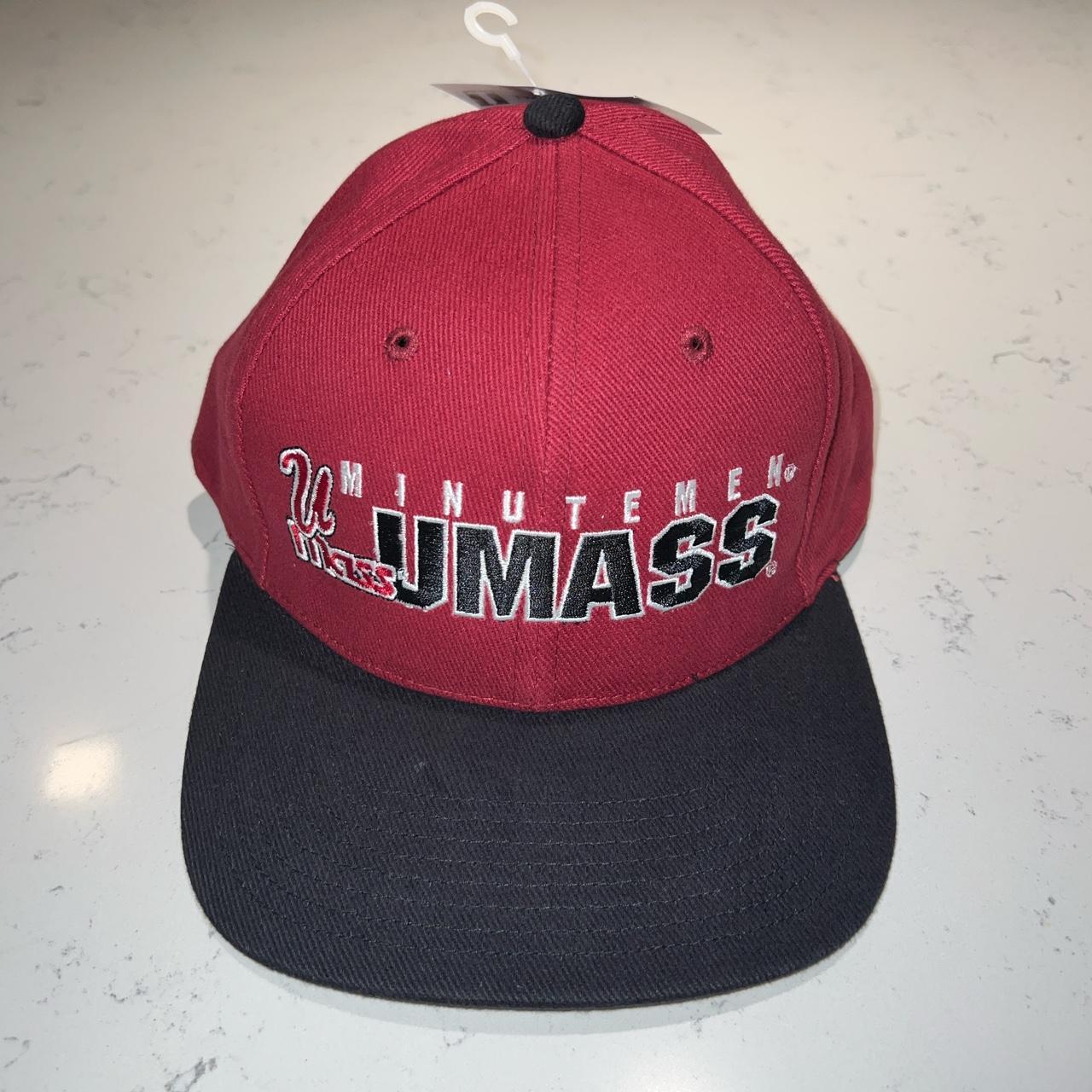 UMass Minutemen Burgundy & Black Twins Enterprise Vintage Strapback Adjustable Cap/Hat
