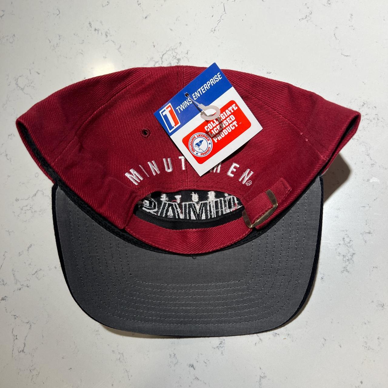 UMass Minutemen Burgundy & Black Twins Enterprise Vintage Strapback Adjustable Cap/Hat