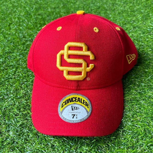 Southern California Trojans Red New Era Fitted Concealer Hat/Cap Size: 7 1/4