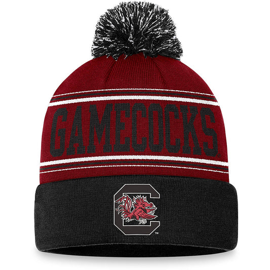 South Carolina Gamecocks Top of the World Fashion Knit Cuffed Beanie with Pom