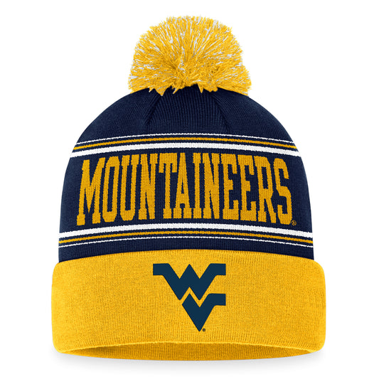 West Virginia Mountaineers Top of the World Fashion Cuffed Pom Knit Hat