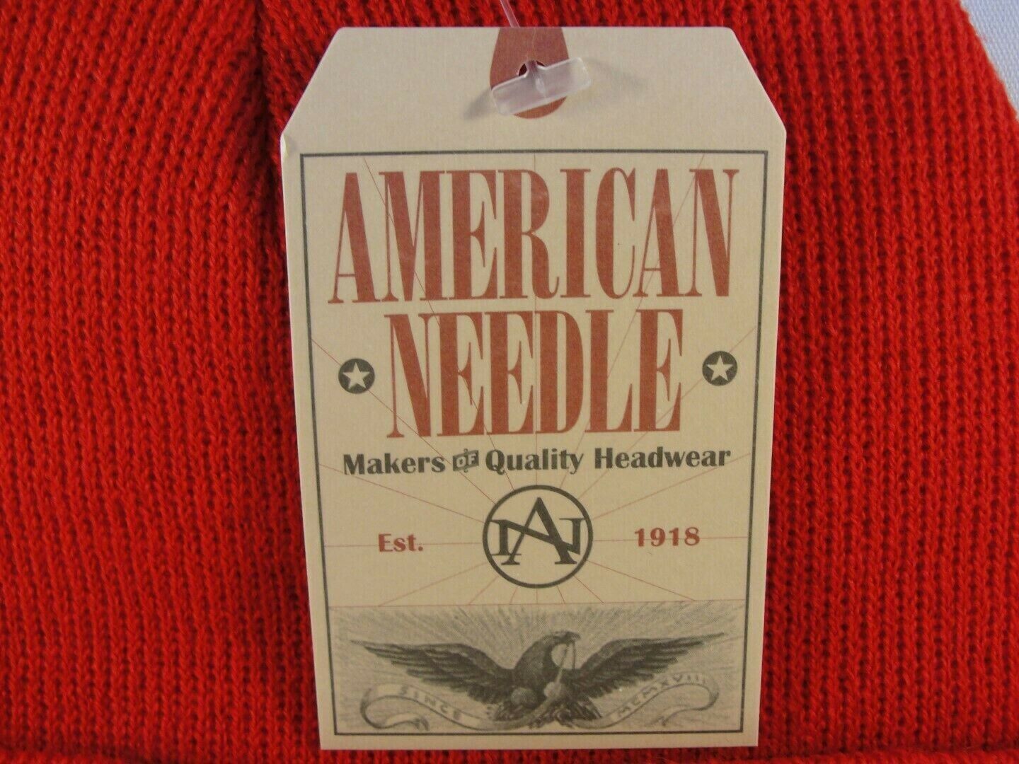 Washington Capitals Red American Needle Cuffed Knit Beanie Hat