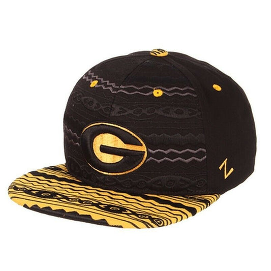 Grambling Tigers Black & Gold Zephyr Maasai Snapback Hat