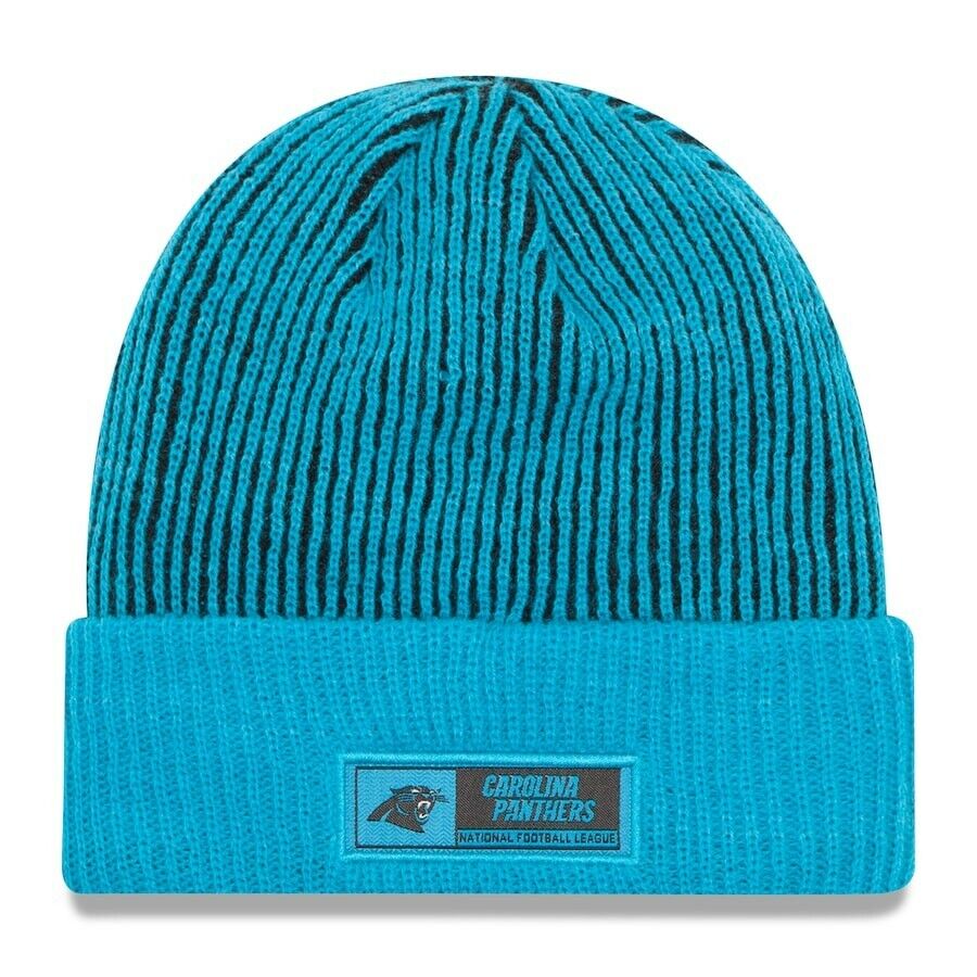 Carolina Panthers Blue New Era Sideline Official Tech Cuffed Knit Hat