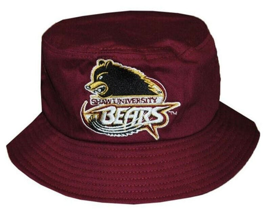 Shaw University Bears Garnet Bucket Hat - HBCU