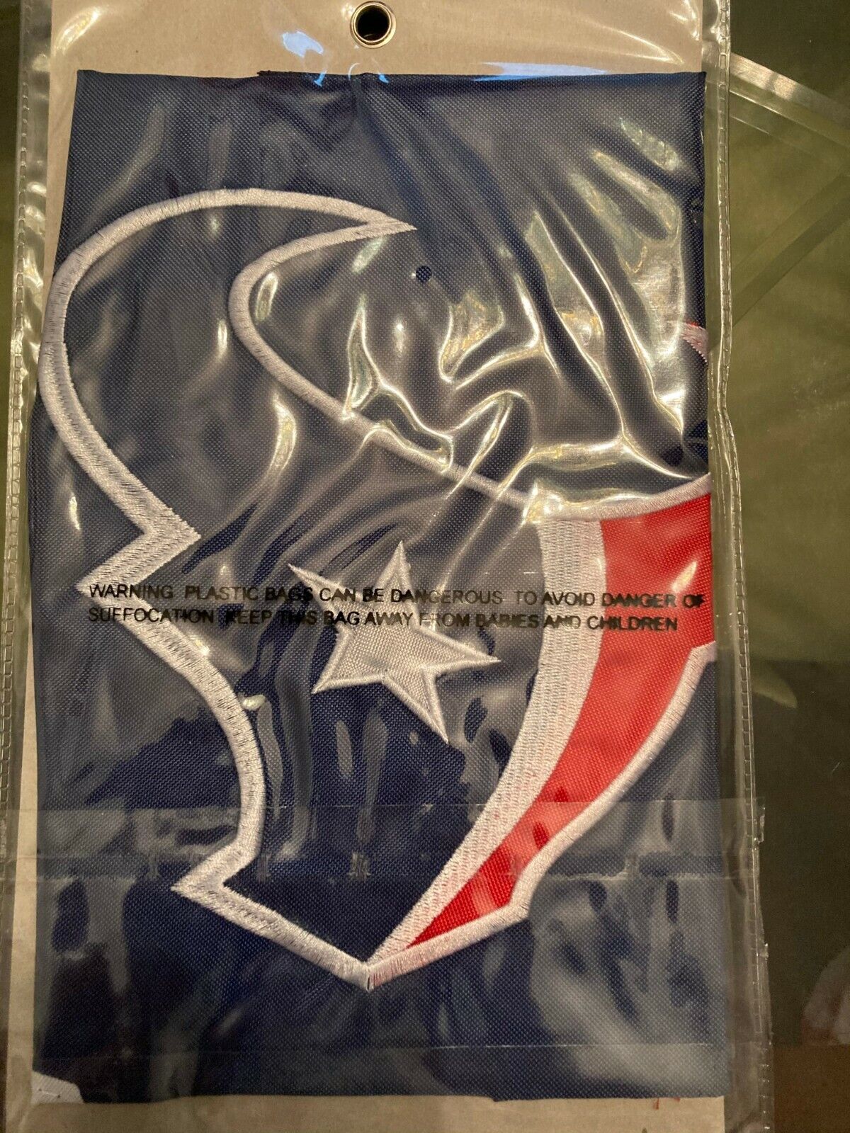 Houston Texans Pennant Flag Yard / Wall 34" X 14" Licensed NFL Embroid