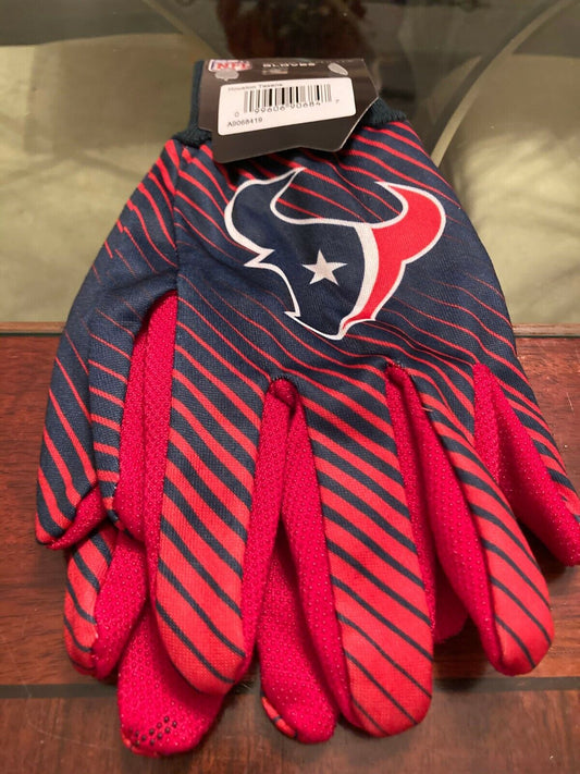 Houston Texans Sublimated Sports Utility Gloves - Multicolored w/Red P