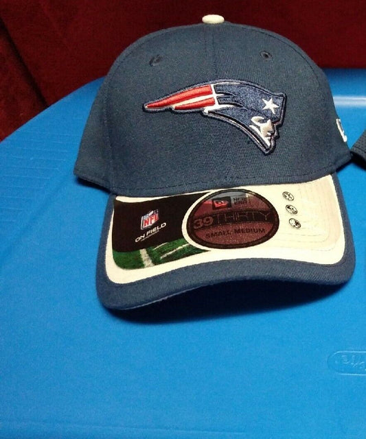 New England Patriots Blue New Era 39Thirty On Field Fitted Cap - Small