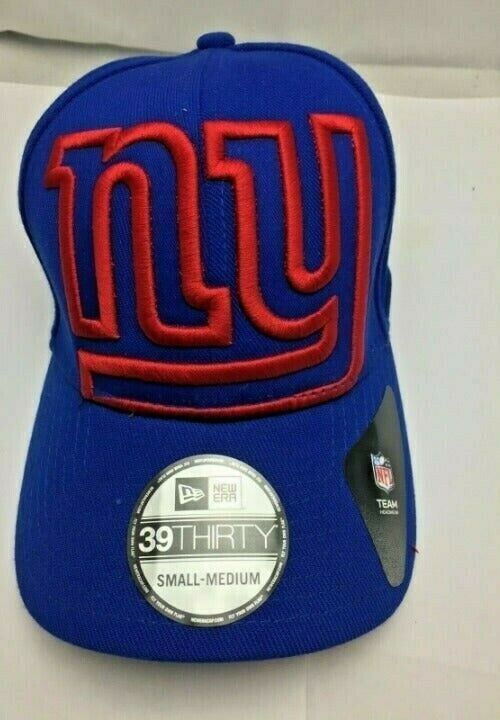 New York Giants "Big NY" Blue New Era 39Thirty Fitted Cap - Small/Medium