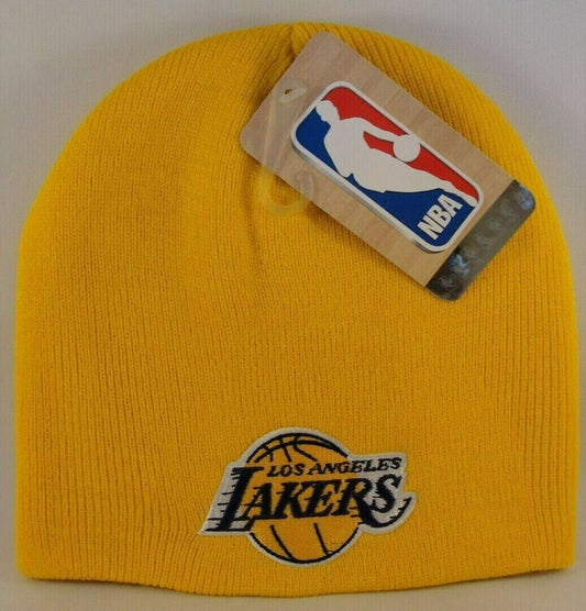 Los Angeles Lakers Gold NBA Knit Hat Beanie Skullcap 