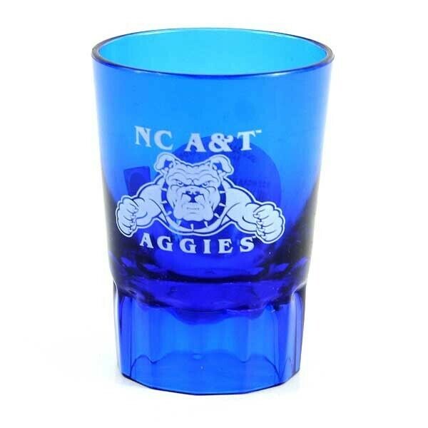 North Carolina A&T Aggies Blue Plastic Shotglass (2 oz. size) Set of 4