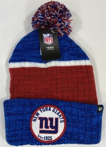 New York Giants Royal '47 Brand Holcomb Knit Cuff Cap w/ Pom