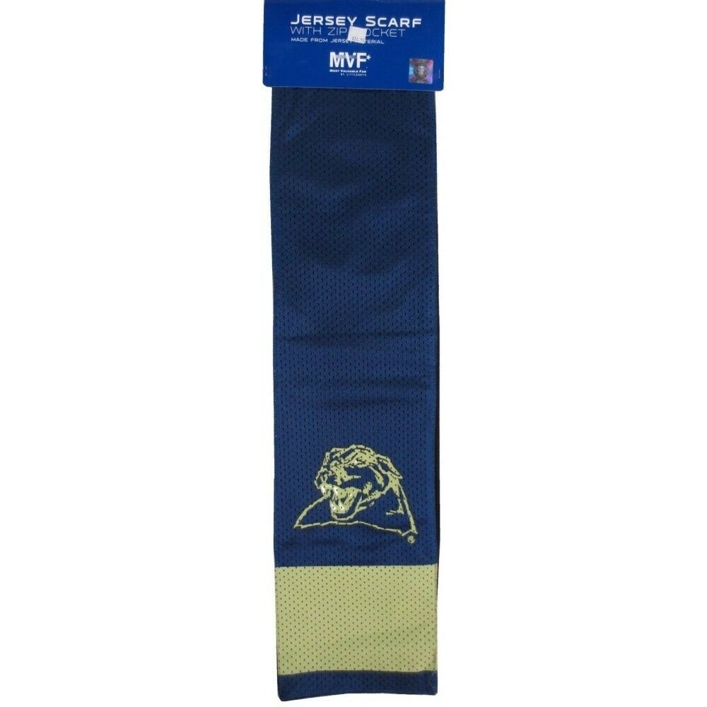 Pitt Panthers Navy Blue Jersey Scarf with Zip Pocket