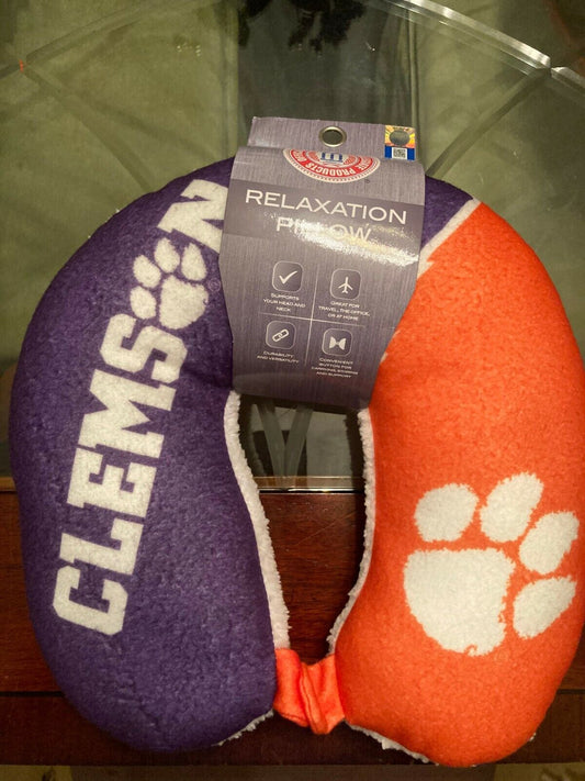 Clemson University Tigers Relaxation Travel Pillow - Multicolored - 11