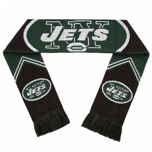 New York Jets Reversible Stripe NFL 60" Team Knit Scarf