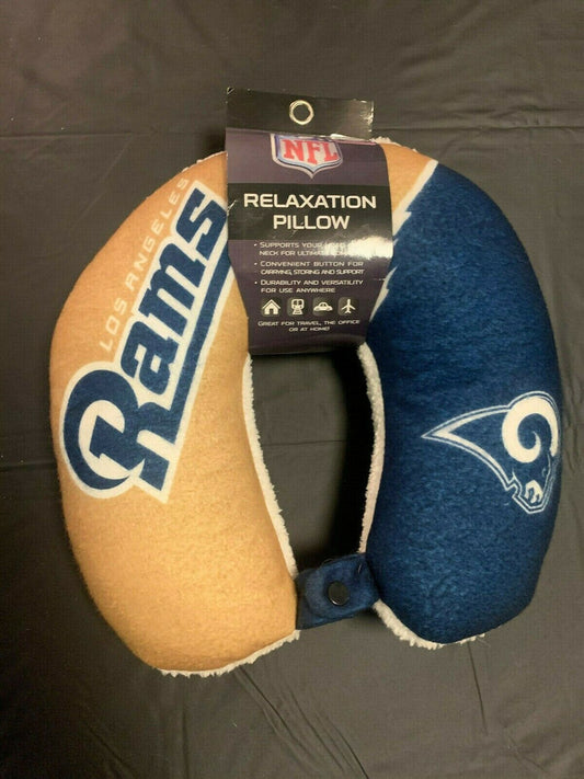 Los Angeles Rams "Throwback Logo" Relaxation Travel Pillow - Multicolored