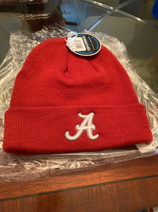 Alabama Crimson Tide Top of the World Logo Cuffed Beanie Hat