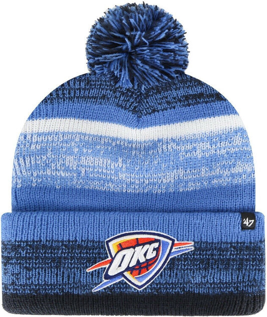 Oklahoma City Thunder '47 Brand Blue Northward Cuff Knit Beanie Hat w/