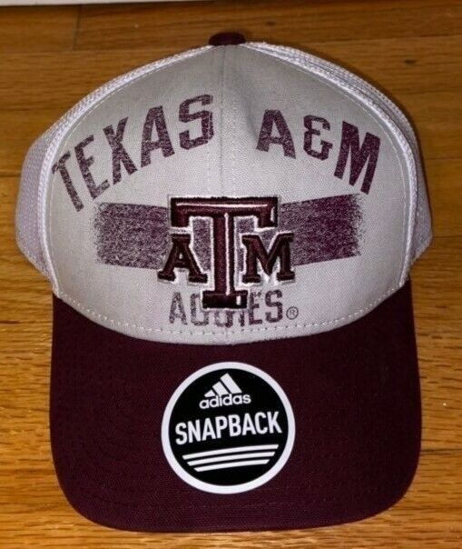 Texas A&M Aggies Maroon Adidas Meshback Trucker Snapback Cap/Hat