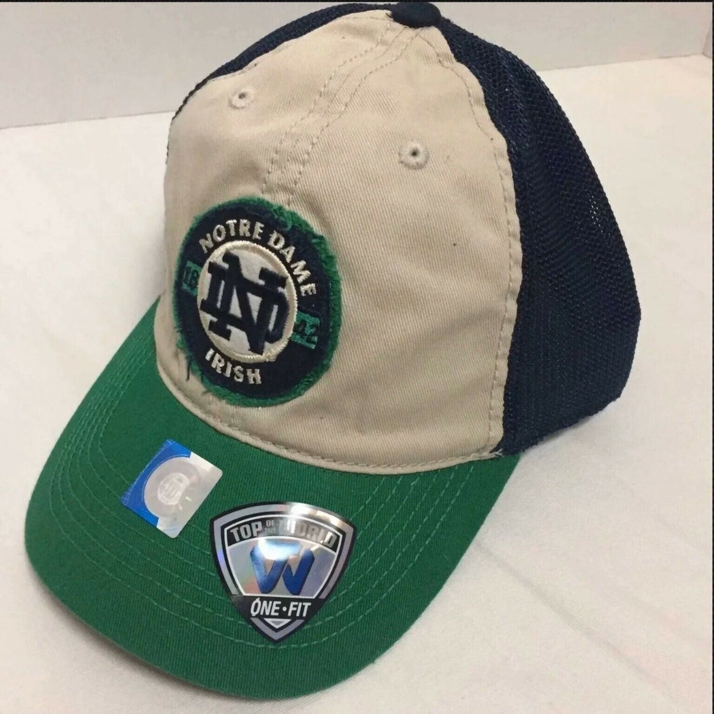 Notre Dame Fighting Irish Multicolor Top of the World Fitted Cap - Med