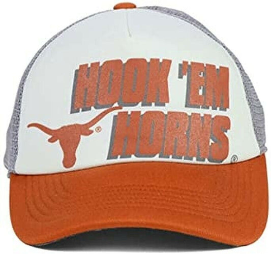 Texas Longhorns Top of the World Hook 'Em Horns "ONE-FIT" Trucker Hat/Cap