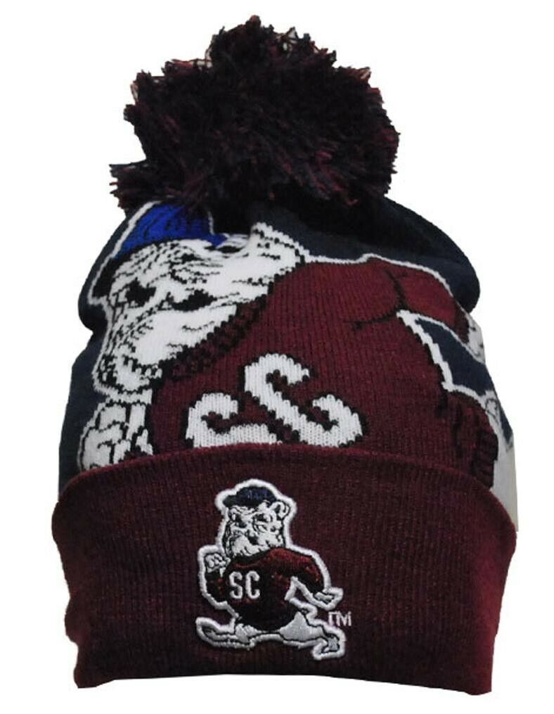 South Carolina State University Bulldogs Beanie Knit Hat w/Pom