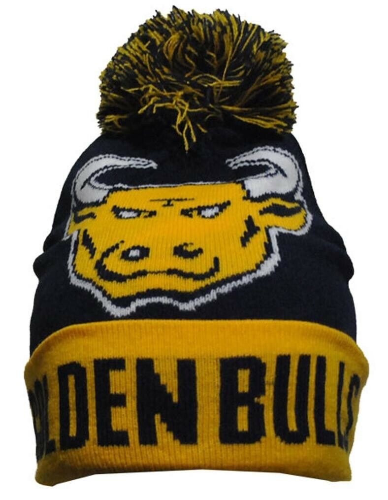 Johnson C. Smith University Golden Bulls Beanie w/pom - HBCU