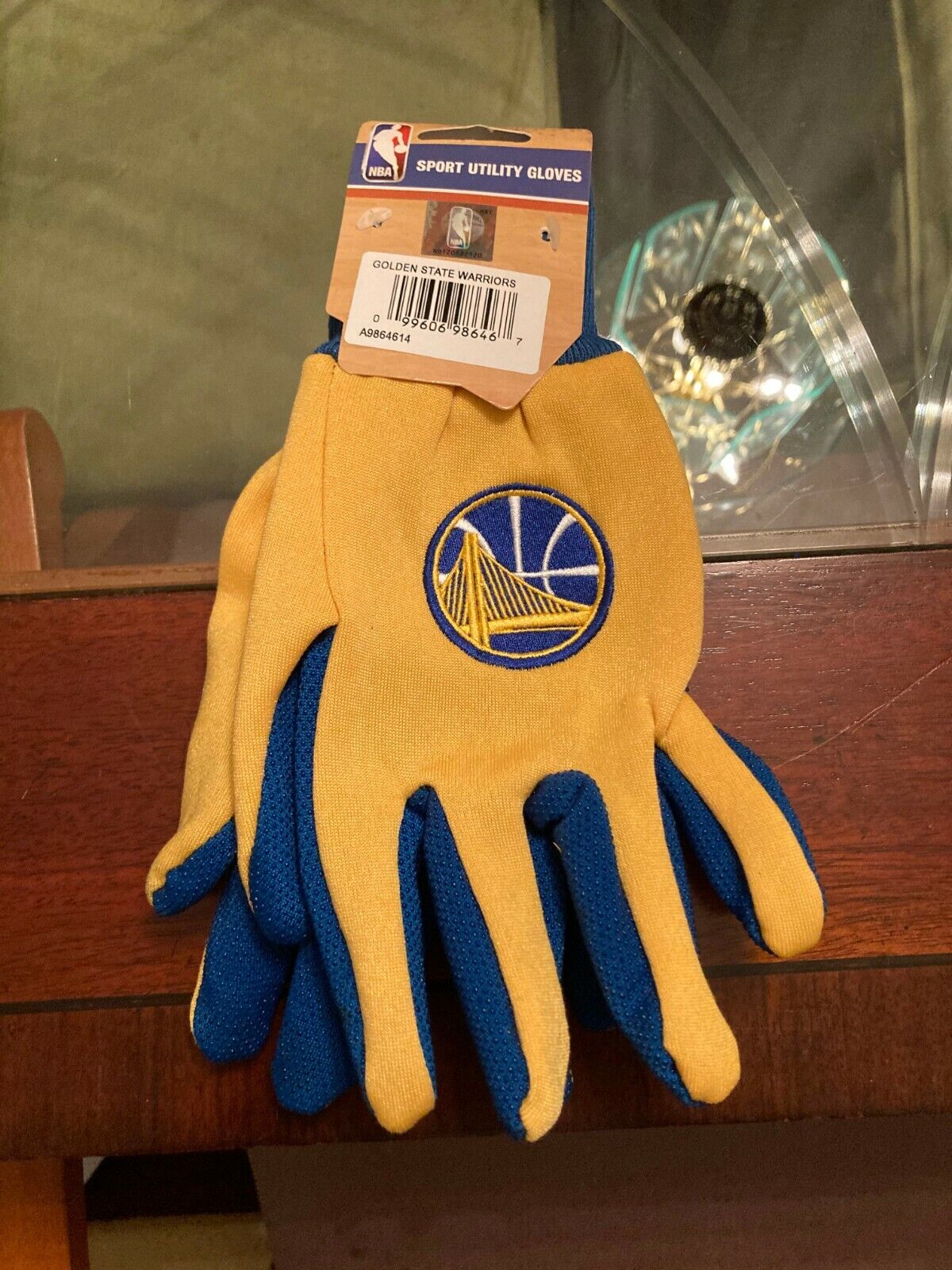 Golden State Warriors Sport Utility Gloves w/Blue Palm