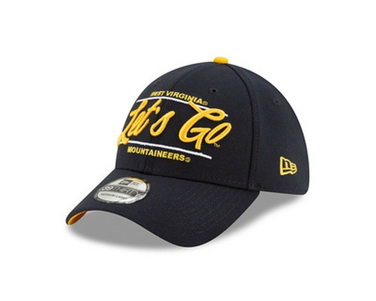 West Virginia Mountaineers Blue New Era 3930 "Let's Go" Fitted Hat - Large/XL