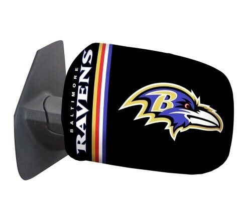 Baltimore Ravens NFL Mirror Covers (2 Pack) - Small [for mirrors under