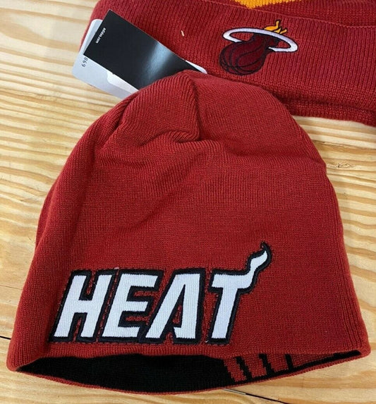 Miami Heat Adidas Reversible Knit Beanie Skullcap - Multicolored